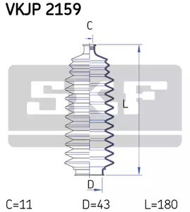 Фото VKJP2159 Комплект пыльника SKF {forloop.counter}}